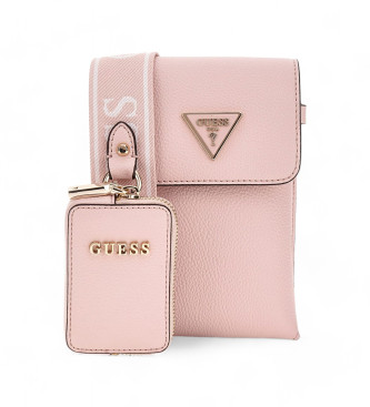 Guess Pink brass mobile phone holder