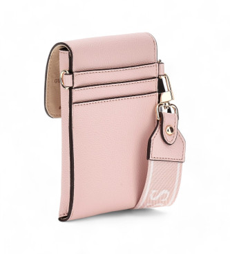 Guess Porta cellulare in ottone rosa