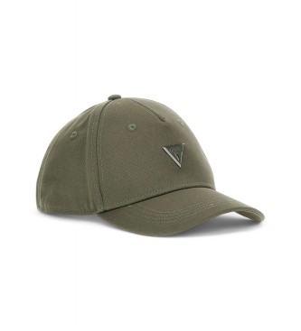 Guess Londonkeps med grn triangel-logotyp