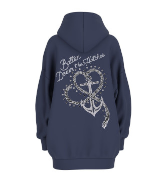 Guess Sweatshirt Batten marinbl�