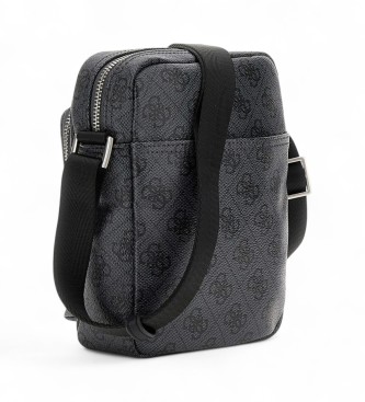 Guess Mini schoudertas Vezzola Smart logo 4G zwart