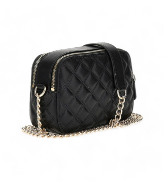 Guess Mini bandolera giully pespunteada negro