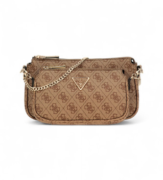 Guess Mini bandolera Noelle con logotipo 4G marrn