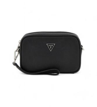 Guess Certosa Saffiano Mini borsa a tracolla nera elegante