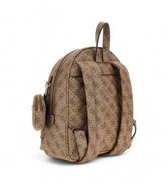 Guess Backpack power play with logo 4g brown