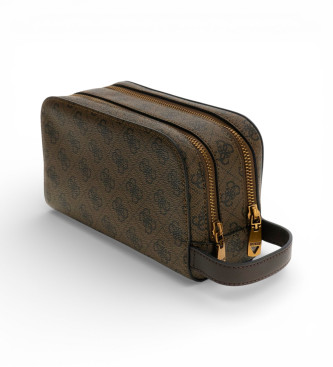 Guess Trousse de toilette Milano marron