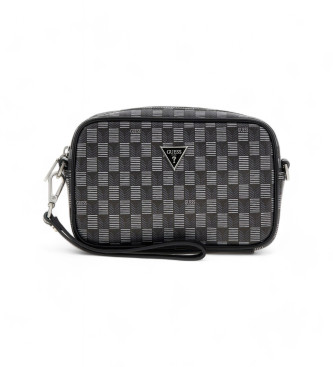 Guess Beauty case Torino nero saffiano