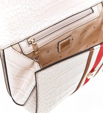 Guess Bandolera nelka con banda frontal beige