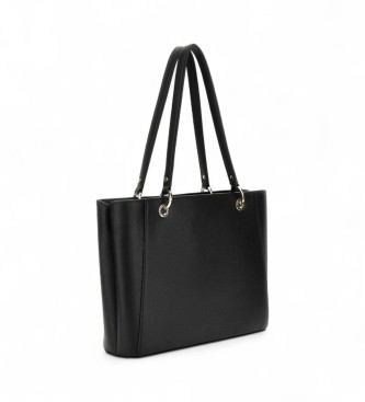 Guess Torba na ramię Noelle Saffiano czarna