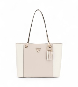 Guess Noelle Saffiano beige tote bag