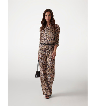 Guess Palazzo-Hose Tierprint