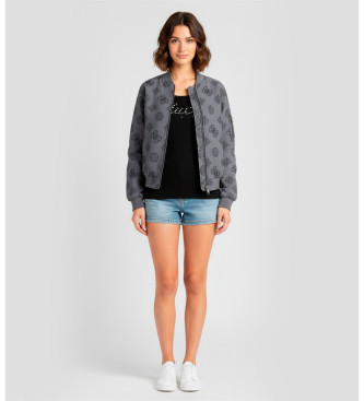 Guess Chaqueta bmber logotipo azul