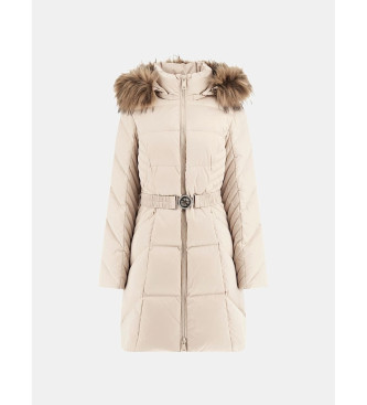 Guess Echte beige Daunenjacke