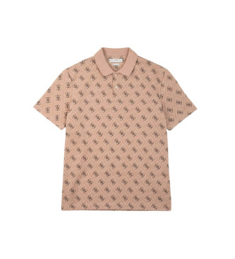 Guess Polo 4G Jacqaurd brown