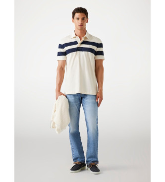 Guess Polo a righe bianco sporco