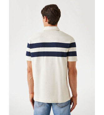 Guess Polo a righe bianco sporco