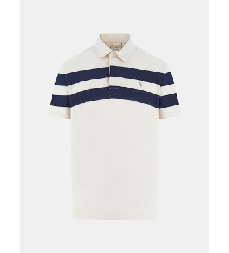 Guess Polo a righe bianco sporco