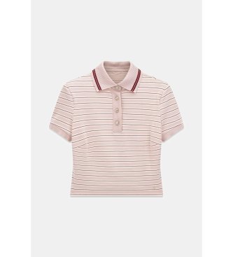 Guess Lyserød stribet polo