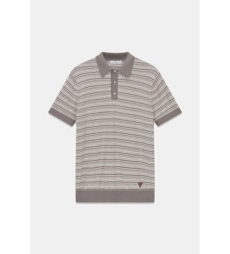 Guess Polo à rayures vert