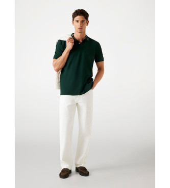 Guess Polo con logo sul colletto verde