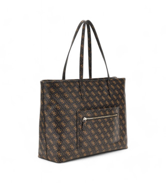 Guess Sac  main monogramm marron