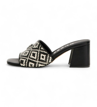 Guess Sandalias gables rafia negro