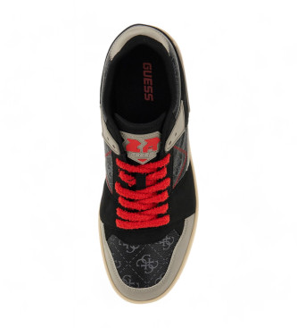 Guess Trainers Sava-logo zwart