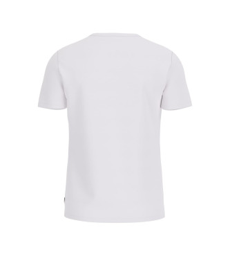 Guess Samt-Logo-T-Shirt wei