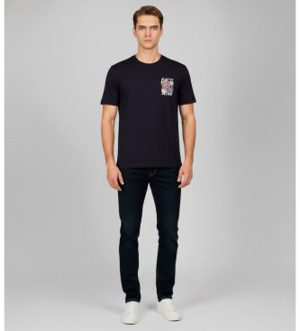 Guess T-shirt Flower niebieski