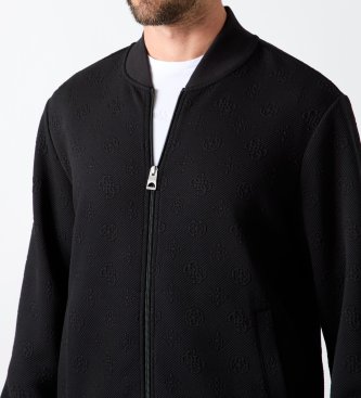 Guess Bomber-Sweatshirt Rover aus Köper schwarz