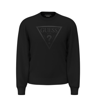 Guess Sweat à logo brodé noir