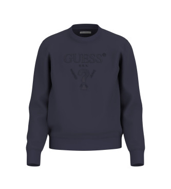 Guess Sweatshirt mit marineblauem Logo auf der Vorderseite