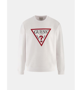 Guess Sweatshirt med vit triangel-logotyp