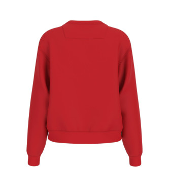 Guess Sudadera Original Fleece  rojo