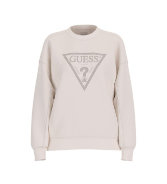 Guess Sudadera Triange CN Studs beige