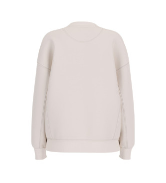 Guess Sudadera Triange CN Studs beige