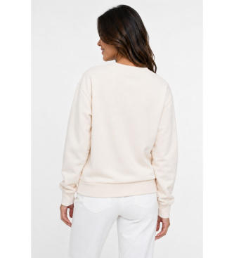 Guess Moletom Triangle branco creme