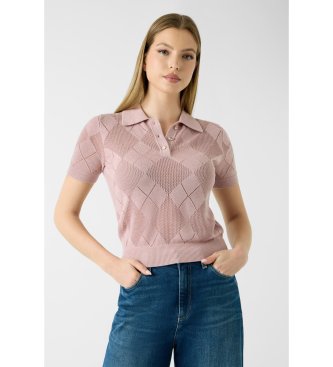 Guess Suéter de mezcla de lana rosa