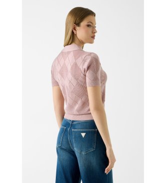 Guess Suéter de mezcla de lana rosa