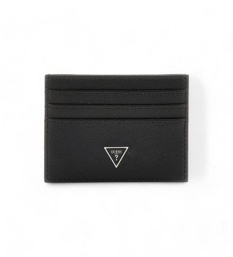 Guess Mito leather card holder black