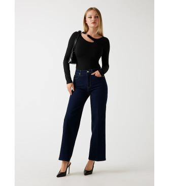 Guess Top con abertura y hebilla negro