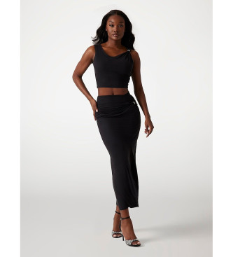 Guess Cropped sleeveless top black