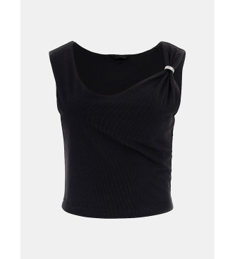 Guess Cropped sleeveless top black