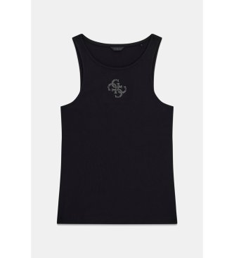 Guess Black ribbed top