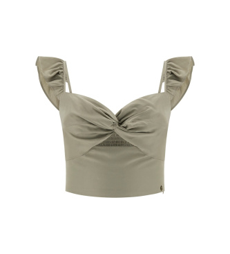 Guess Top Rossana Cropped zielony