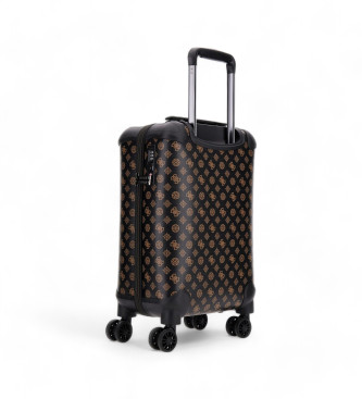 Guess Trolley wilder met logo 4g en bruine pioenroos