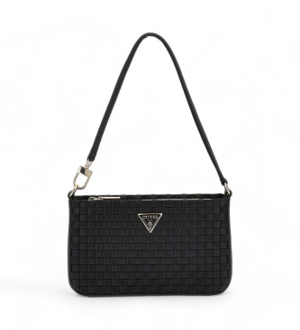 Guess Twiller braided mini shoulder bag black