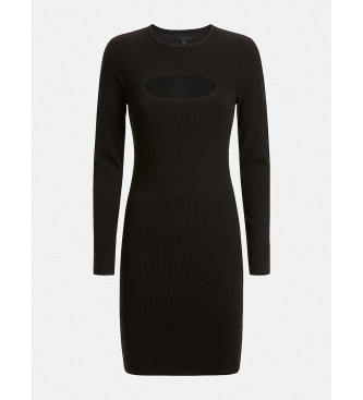 Guess Black knitted dress with slits