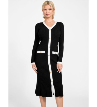 Guess Obleka Laurel črna