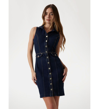 Guess Abito in denim blu aderente